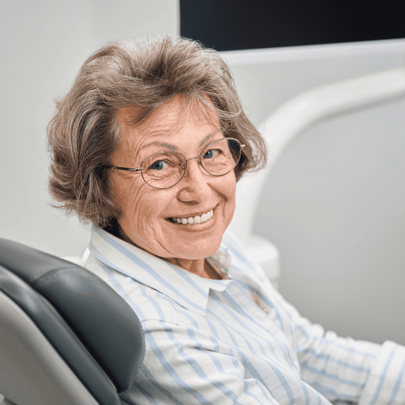 Smiling woman dialysis patient